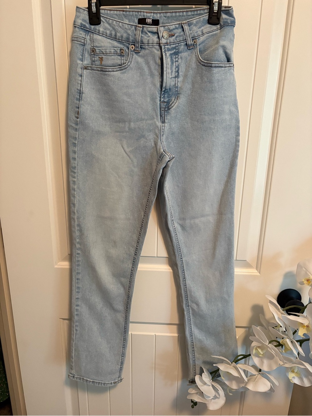 Frye Pale Blue High-Rise Jeans